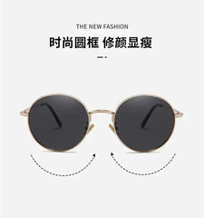 Steampunk Round Polarized Sunglasses With Prescription Women Men UV400 Anti-glare Myopia Sun Glasses Power 0 -0.5 -0.75 To -6.0