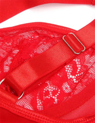 Comeondear Suspenders Women Teddy Leotard Sexy Plus Size Rompers Lingerie Underwire Lace Garter Bodysuits Slim Jumpsuit Pajamas