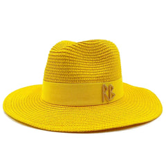 Straw summer hat French elegant ladies seaside travel sun hat Hepburn style wide brim hat 햇빛가리개 모자 모자