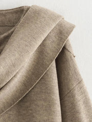 MUJER Plush Winter Coats for Women Asymmetric Scarf Demi-season Jacket for Women Parkas Long Sleeve Padded Coat Woman Jacket