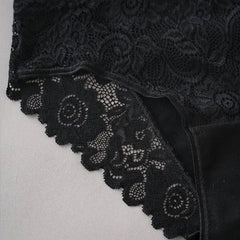 3PCS/Set Luxury Floral Embroidery Lace Panties Women Briefs Sexy Hollow Lingerie Female Underwear Ladies Breathable Underpants