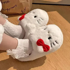 Sanrio Hellokitty Plush Slippers - Femstylo