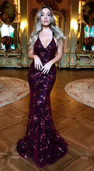 Women Dresses Sleeveless V Neck Pullover Sequins Party Dress Vestidos Formal Floor Length Sexy Wrap Breast Backless Slim