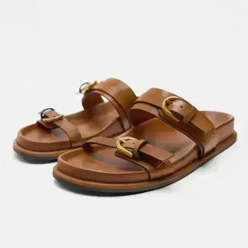 Women's designer Chic Flat Sandals - Femstylo