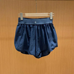 Comfort Breathable Black Cycling Shorts Summer Running Fitness New Leisure Sports Shorts Elastic High Waist Loose Yoga Shorts