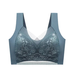 FallSweet Ice Silk Wireless Bra – Seamless Lace Bralette for Comfort