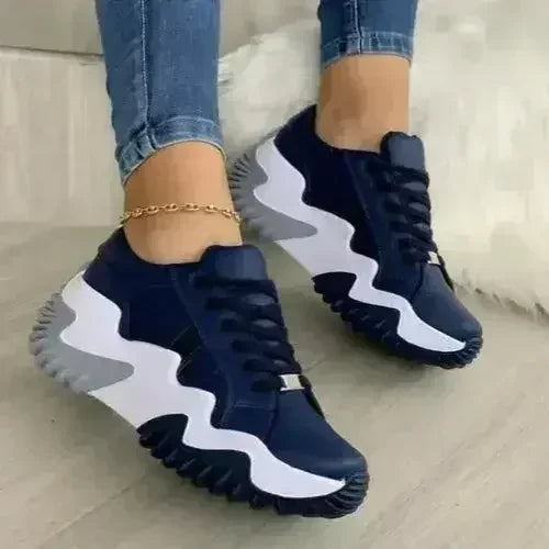 Platform Vulcanized Sneakers - Breathable Shoes | Femstylo - Femstylo