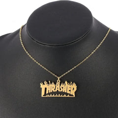 Men Hip Hop Full Rhinestone King Queen Pendants Necklaces Bling Bling Iced Out Cuban Link Chain Hiphop Necklace Men Jewelry Gift