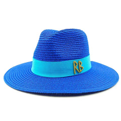 Straw summer hat French elegant ladies seaside travel sun hat Hepburn style wide brim hat 햇빛가리개 모자 모자