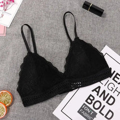 Wireless Push Up Bra Body Shaping Sexy Flower Lace Bra Top Women Plus Size Bralette Underwear Lingerie Full Cup Seamless Bras
