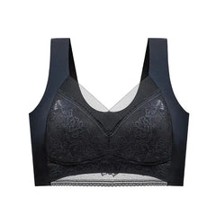 FallSweet Ice Silk Wireless Bra – Seamless Lace Bralette for Comfort