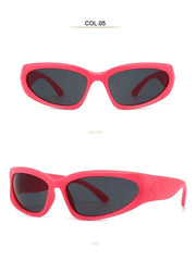 Unique Y2K Designer Luxury Sunglasses Women Rectangle Big Frame Sun Glasses For Men Outdoor UV Protection Classic 2000S Black Sh