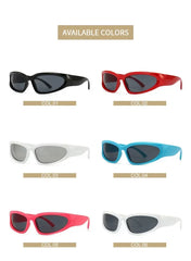 Unique Y2K Designer Luxury Sunglasses Women Rectangle Big Frame Sun Glasses For Men Outdoor UV Protection Classic 2000S Black Sh