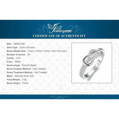 JewelryPalace New Arrival Infinity Love Knot Gemstone 925 Sterling Silver Statement Ring for Woman Fashion Classic Fine Jewelry