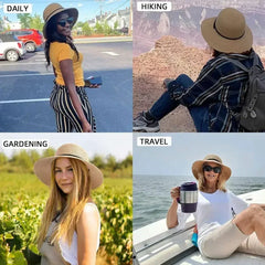 2025 Fashion Korean Version Women's Beach Summer Sun Hat Travel Breathable Beach Sunshade Sun Hat Dome Basin Hat