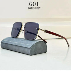 New Square Sunglasses For Men Vintage Outdoor Sunglasses Oculos Designer Wooden Glasses Sunscreen Sun Lentes Dropshipping Gafas