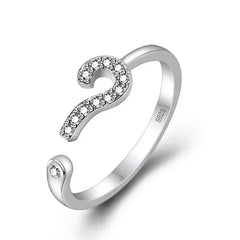 Hot 925 Sterling Silver Ring AAA Zircon Adjustable Simplicity Fashion Exquisite Women Jewelry Accessories Wedding Party Gift