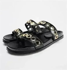 Women's designer Chic Flat Sandals - Femstylo
