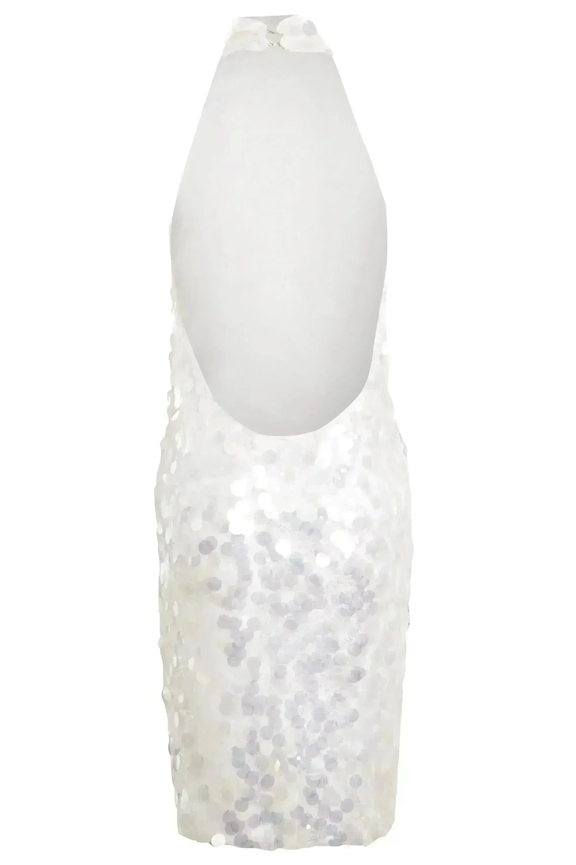 White Backless Mini Dress - Femstylo