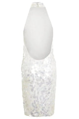 White Backless Mini Dress - Femstylo