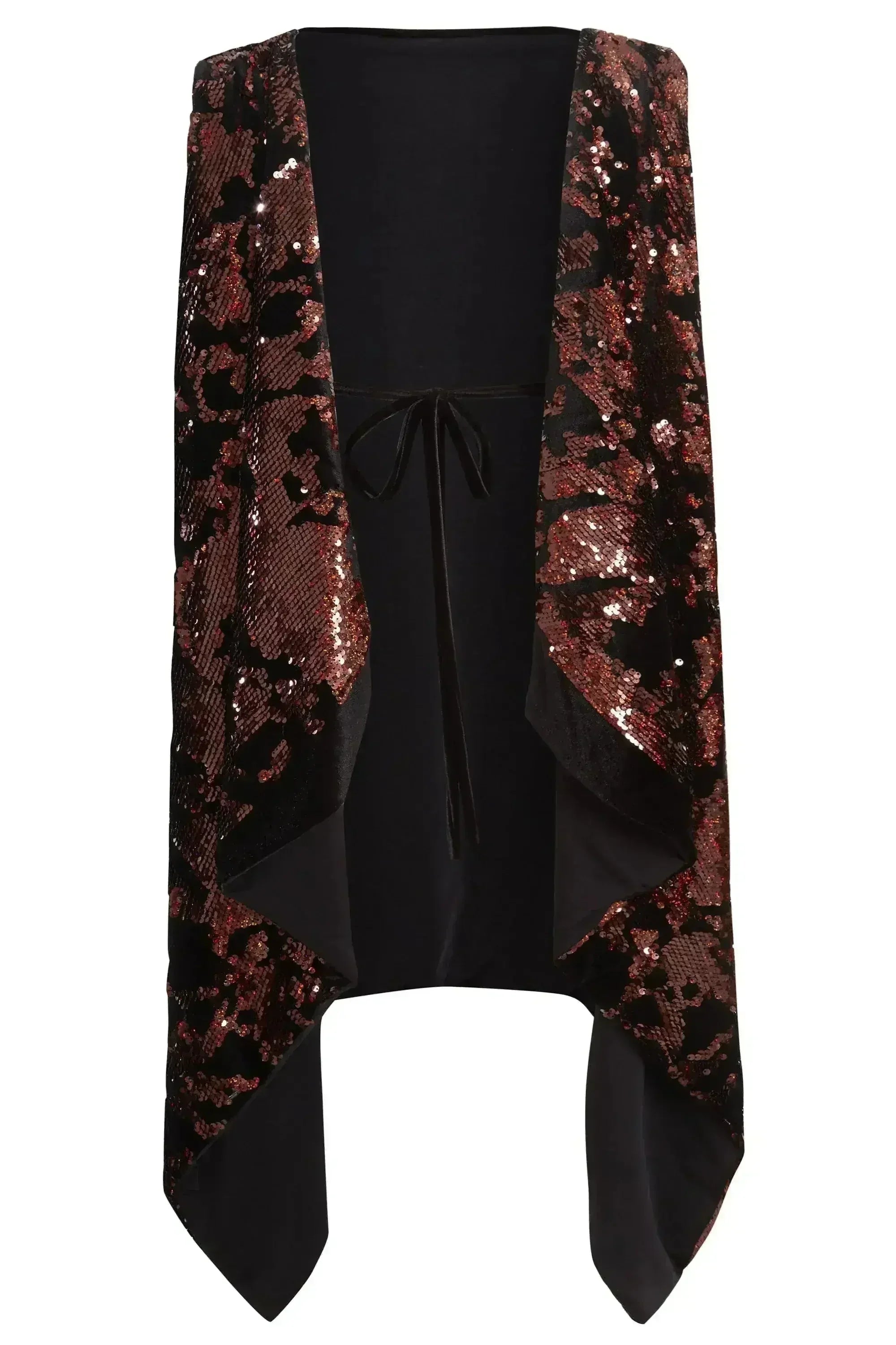 Sparkly Brown Tie Back Top - Femstylo