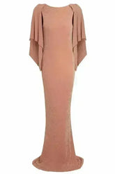Mocha Backless Maxi Dress - Femstylo