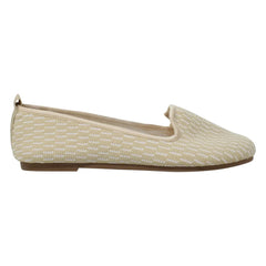 SOBEYO Women's Ballet Flats Sweater Soft Rubber Sole Shoes Beige Suede