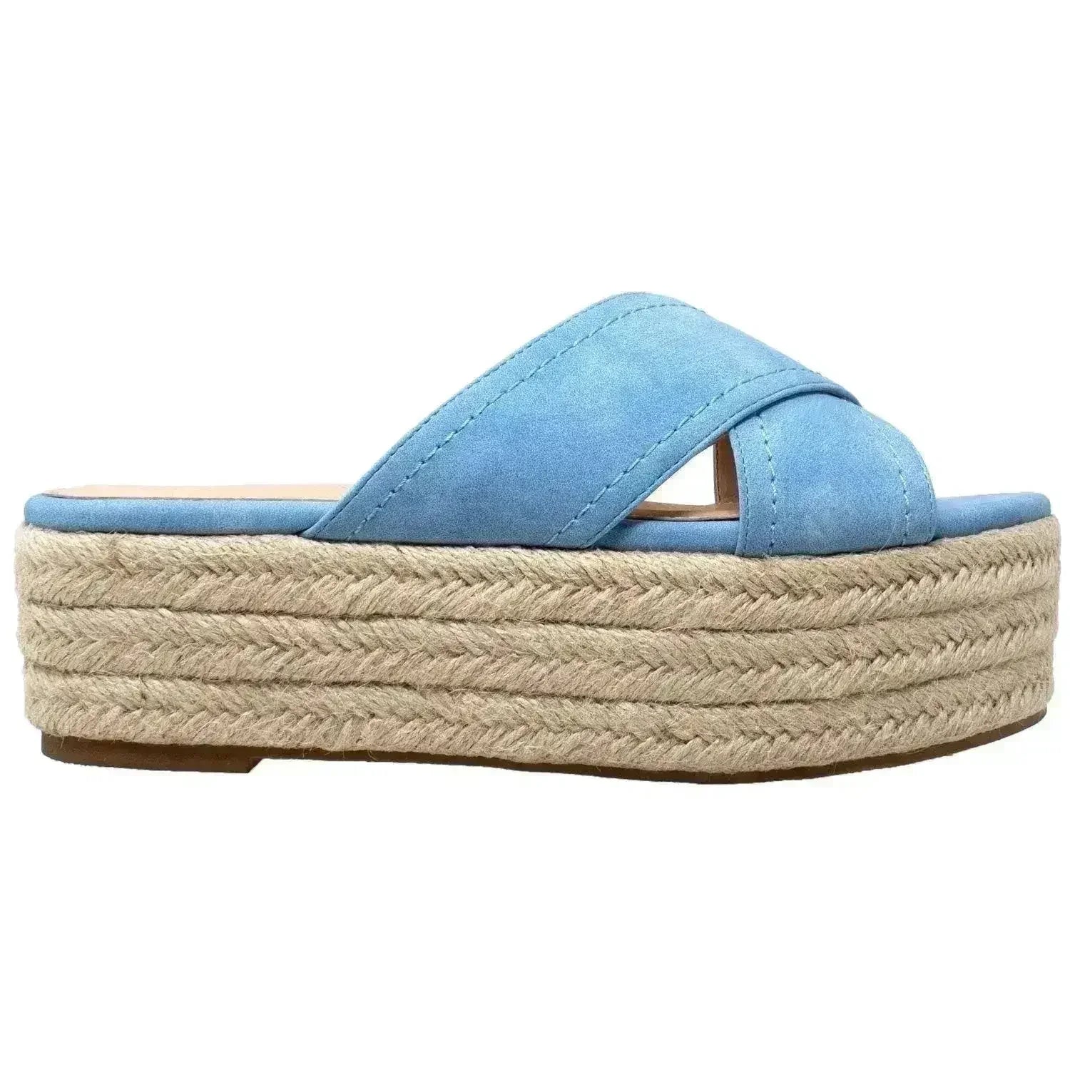 Flatform Espadrille Wedge Sandal - Femstylo