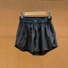 Comfort Breathable Black Cycling Shorts Summer Running Fitness New Leisure Sports Shorts Elastic High Waist Loose Yoga Shorts