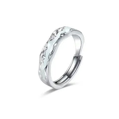 New Enamel Luminous Adjustable Finger Ring Vintage Luxury Love Couples Rings Glow In Dark Y2K Jewelry Valentine's Day Gifts