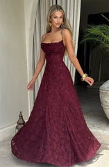 Mozision Spaghetti Strap Backless Sexy Maxi Dress Women Gown Fashion Off-shoulder Sleeveless Lace-up Evening Club Party Dress