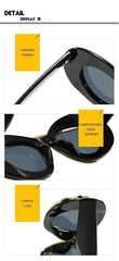 New Y2k Fashion Large Frame Sunglasses Ins Street Shot Cat's Eye Glasses Retro Personality Anti-ultraviolet Sunglasses