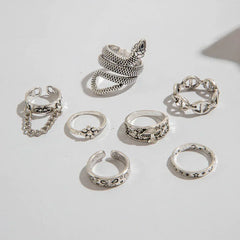 Docona Fashion Elegant Stacking Gold Colour Rings Geometric Design Ring Set Accessories Daily Festival Party Gifts 27910