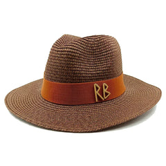 Straw summer hat French elegant ladies seaside travel sun hat Hepburn style wide brim hat 햇빛가리개 모자 모자