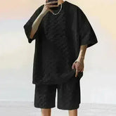 Men Leisure Oversized Two-piece shorts Set - Femstylo