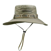 Hat Men's Outdoor Fishing Fisherman Hat Men's Large-brimmed Sun Hat Summer Sun Hat Youth Foldable Fishing Hat