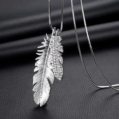 New Arrival Long Necklaces for Women 2024 Fashion Gray Crystal Choker Collier Femme Statement Necklaces & Pendants Accessories