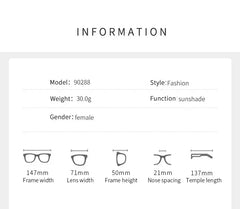 Sunglasses Integrated Frame High-end Frameless New Sunglasses Metal Polygonal Fashion Glasses 90288