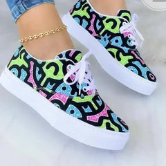 2022 Graffiti Sneakers - Women's Urban Trainers | Femstylo - Femstylo