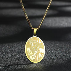 Mens Ancient Greek God Spartan Warrior Pendant Gladiator Necklace Women Mythology Spartan Helmet Charm Neck Chain Amulet Jewelry