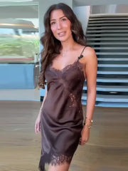 Women’s Asymmetrical Sling Dress - V-Neck Party Wear Spring 2025