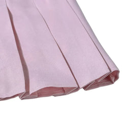 Summer Girl Pleated Skirt Children Summer Skirt Girls Mini Skirts Vintage Pleated Skirt 3-13Y Junior Girls Ruched Cullottes