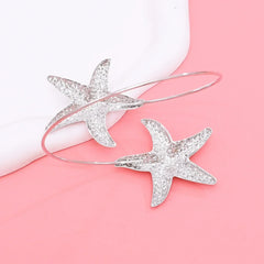 New Fashion Golden Alloy 2 Starfish Arm Bracelet for Women Summer Beach \Dance Party Cuff Bracelets Jewlery Accessories Gifts