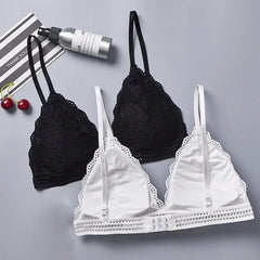 Wireless Push Up Bra Body Shaping Sexy Flower Lace Bra Top Women Plus Size Bralette Underwear Lingerie Full Cup Seamless Bras