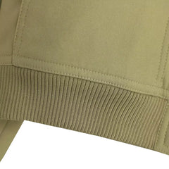 TRZA Women Fashion With Pockets Bomber Jacket Coats Vintage Long Sleeve Front Button Casual Female Outerwear Chic Tops