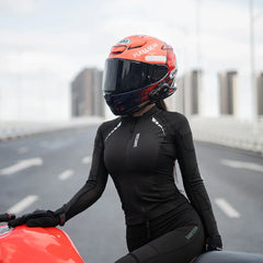 WOSAWE Women Motorcycle Jacket Body Armor CE Certified Summer Downhill Motocross Riding Clothing Protection Racing Reflective