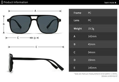 SO&EI Fashion Double Bridges Square Rivets Women Sunglasses Retro Men Gradient Shades UV400 Sun Glasses