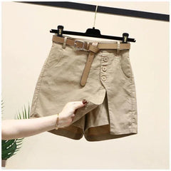 Casual Cotton Shorts Women's Summer Clothes New Versatile Fashion Thin A-word Pants Elastic Waist Skirt Pants Shorts for Women