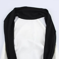 MUJER White Backless Short Dress Woman Halter Elegant Party Dresses for Women off Shoulder Mini Dress Women New in Dresses Woman