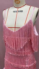 2024 Summer New Fashionable Framed Sequins Feather Patchwork Dress Colorful Amazon Direct Sales Women's Sleeveless Dress